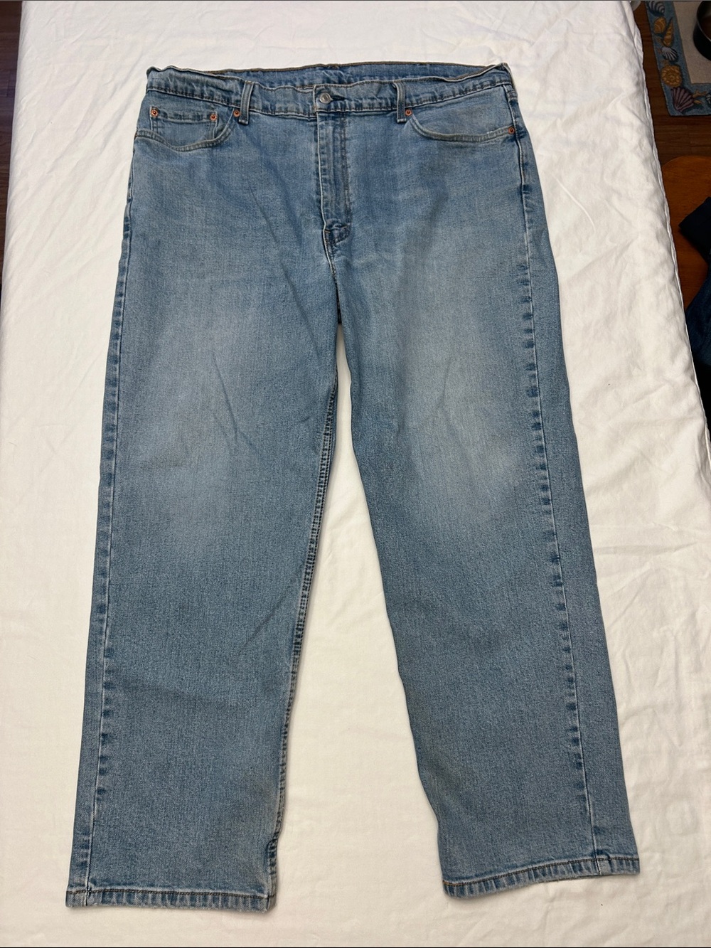 Levi's Men's Straight Denim Jeans in Light Blue